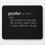 GAYDAR (definition) Mouse Mats