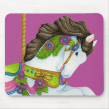 Gayle Carousel Horse Mousepad