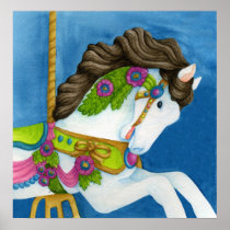 Gayle Carousel Horse Print
