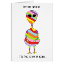 Gaylien Greeting Card