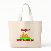 Gazelle trapped in a human body tote bag