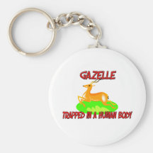 Gazelle trapped in a human body keychains