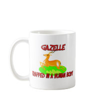 Gazelle trapped in a human body mugs