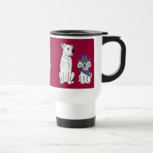 GB- Bichon Frise and American Bulldog Travel Mug