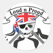 GB Scull & Guitars Sticker