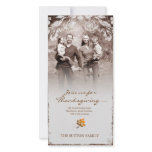 GC | Aged Thanksgiving Invitation Photo Card photo cards