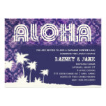 GC Aloha Luau Palm Purple Custom Announcement