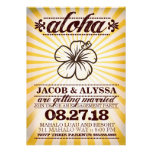GC Aloha Sunset Yellow Engagement Invite