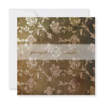 GC | Blissful Brown Floral Vintage invitations