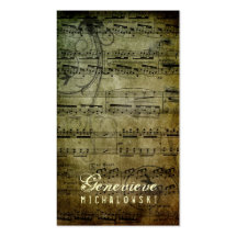 GC | Eloquent Grunge Music Business Cards
