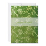 GC | Gorgeous Green Floral Vintage invitations