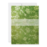 GC | Gorgeous Green Floral Vintage invitations
