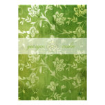 GC | Gorgeous Green Floral Vintage Personalised Invite
