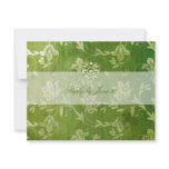 GC | Gorgeous Green Floral Vintage RSVP invitations