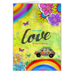 GC Hippie Tie Dye Invite Greeting Cards
