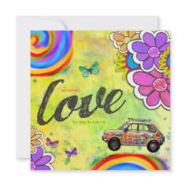 GC | Hippy Tie Dye Invite