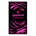 GC | Luscious Pink Grunge Queen business cards