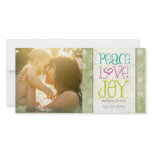 GC Peace Love and Joy Lime Dots photo cards