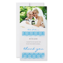GC | Sweet Ocean Print Thank You Photo Greeting Card