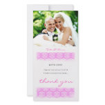 GC | Sweet Pink Print Thank You photo cards
