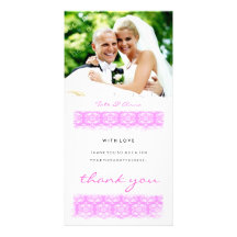 GC | Sweet Pink Print Thank You Picture Card