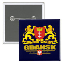 Gdansk COA Pinback Button