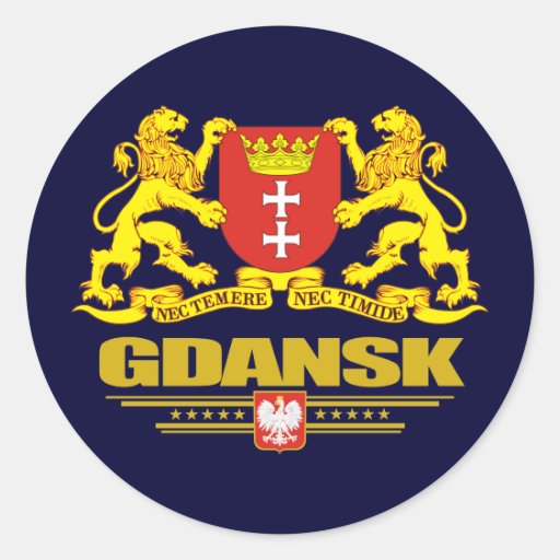 Gdansk COA Round Sticker