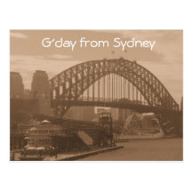 G'day from Sydney postcard