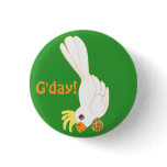 G'day says Aussie galah buttons