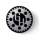 Gear Head Logo Button