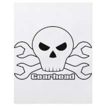 Gearhead Skull Full Color Flyer