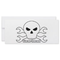 Gearhead Skull Custom Rack Card