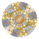 Gears and Cogs Mandala Design stickers