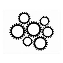 Gears Post Cards