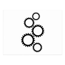 Gears Post Cards
