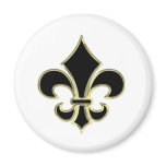 Geaux Black & Gold Fleur De Lis magnets