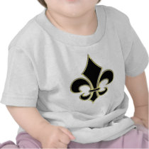 Geaux Black & Gold Fleur De Lis Shirts