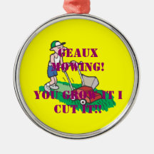 Geaux Mowing christmas! Ornament