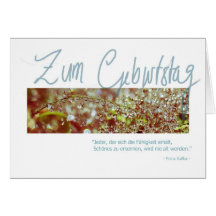 Geburtstagskarte "Kafka Waterberries" Greeting Card