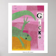 Gecko by Jill Connor Poster