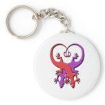 Gecko Heart Keychain