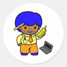 Geek Boy 1 Sticker