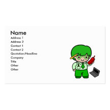 Geek Boy Business Card Template
