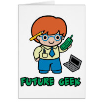 Geek (boy) greeting cards