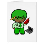 Geek Boy Greeting Card