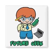 Geek (boy) fridge magnet
