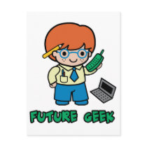 Geek (boy) post card