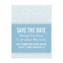 Geek Chic Save the Date Postcard, Blue
