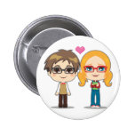 Geek Couple Buttons