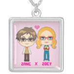 Geek Couple Personalized Necklace